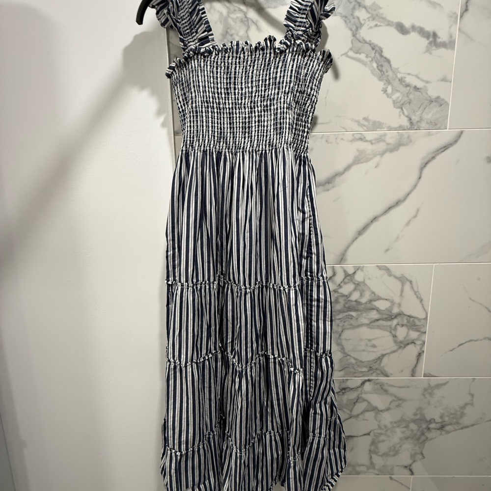 Hill House Home - Navy & White Dress